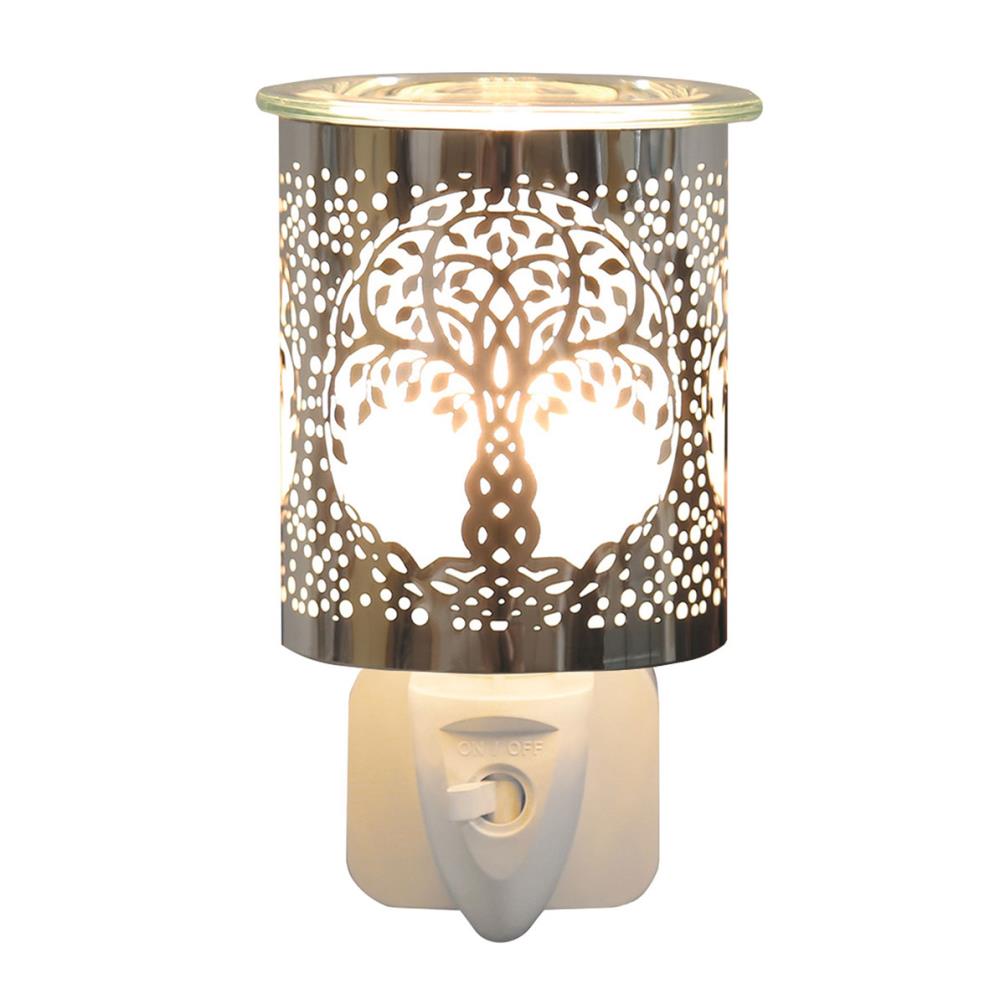 Aroma Chrome Tree of Life Plug In Wax Melt Warmer Extra Image 1